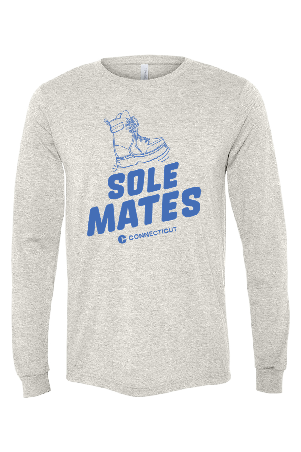 Connecticut - Sole Mates - BELLA + CANVAS Unisex Long Sleeve Tee