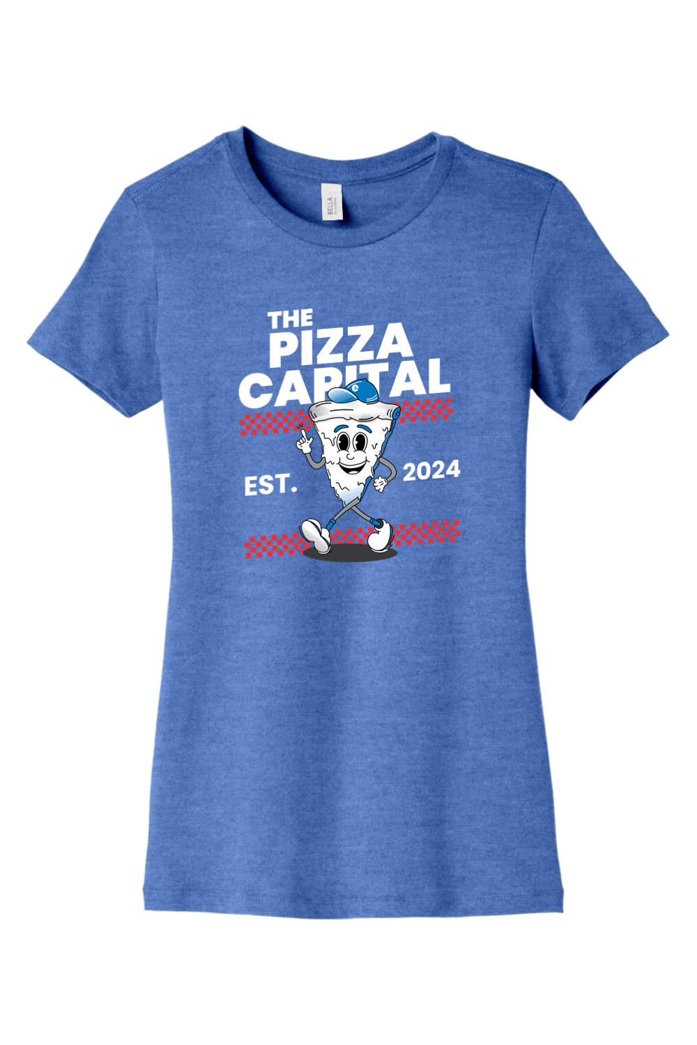 Connecticut - The Pizza Capital - BELLA+CANVAS Women’s Slim Fit Tee