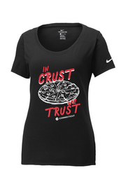 Connecticut - In Crust We Trust - Nike Ladies Core Cotton Tee