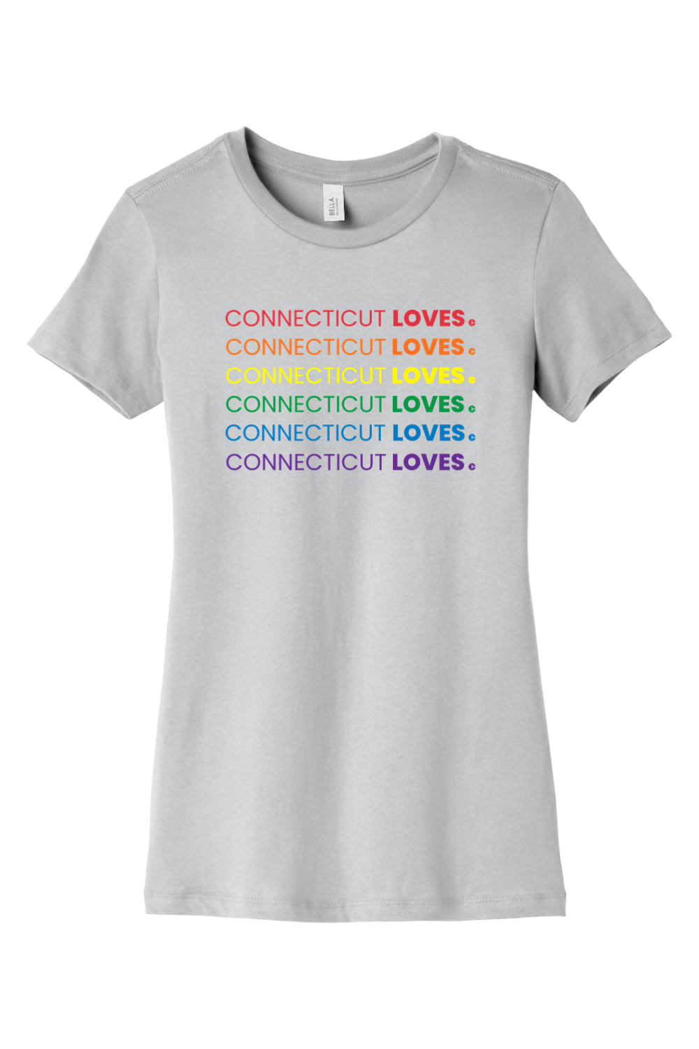 Connecticut - Loves - BELLA+CANVAS Women’s Slim Fit Tee