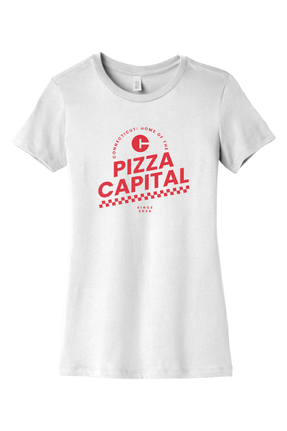 Connecticut - Pizza Capital - BELLA+CANVAS Women’s Slim Fit Tee
