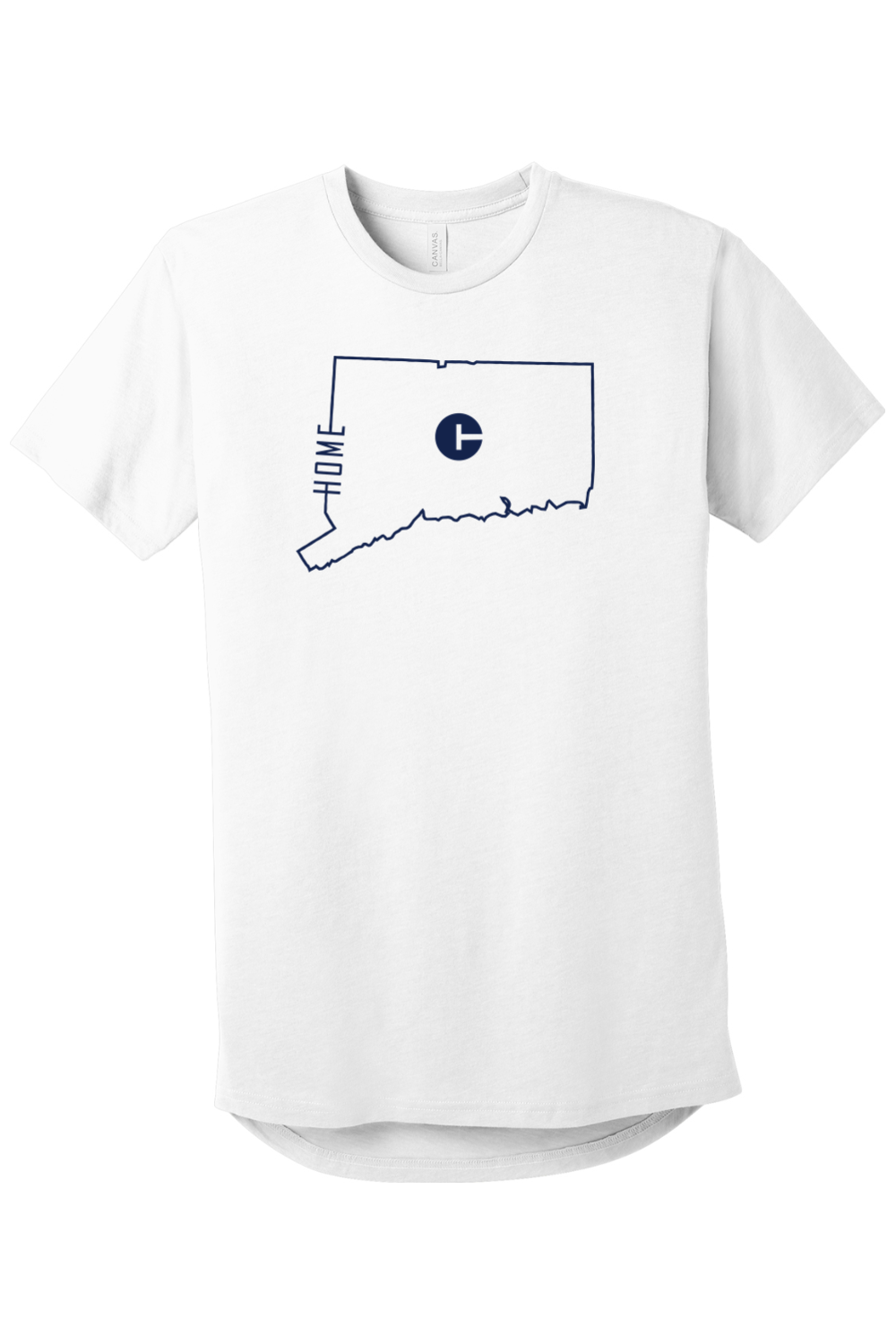 Connecticut - Home State Outline - BELLA+CANVAS Men’s Long Body Urban Tee