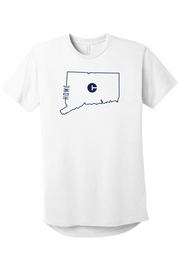 Connecticut - Home State Outline - BELLA+CANVAS Men’s Long Body Urban Tee