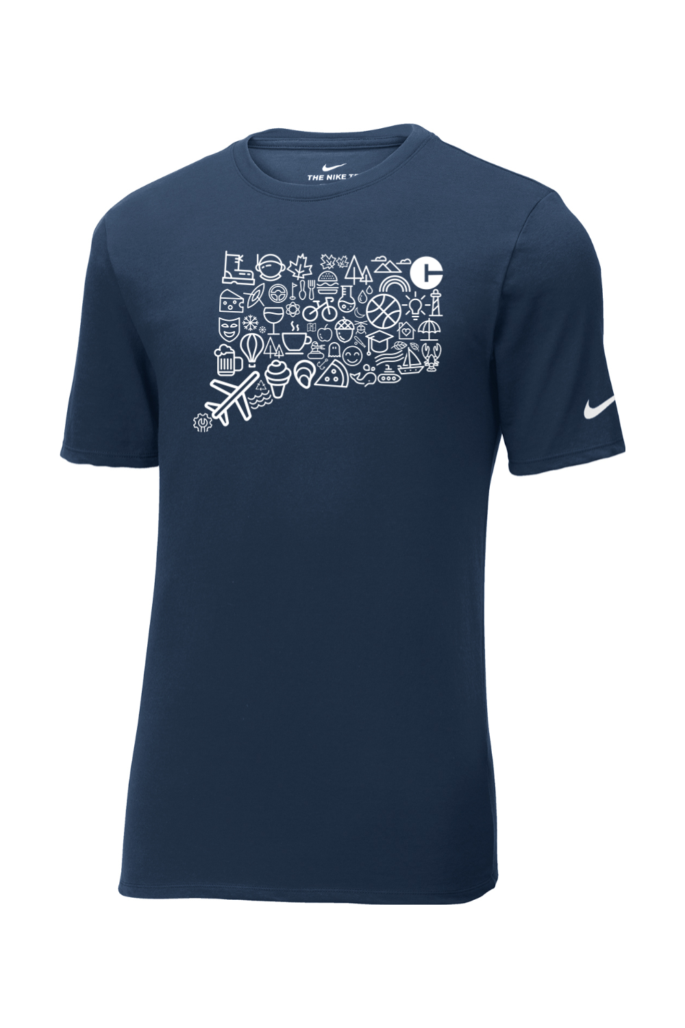 Connecticut - Iconography State - Nike Core Cotton Tee