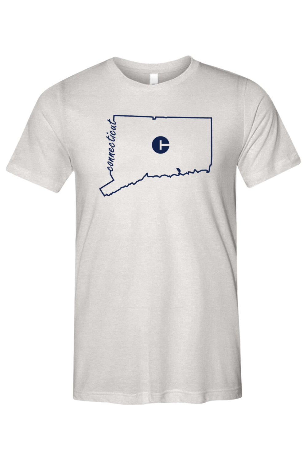 Connecticut - State Outline - Bella + Canvas Short Sleeve Tee