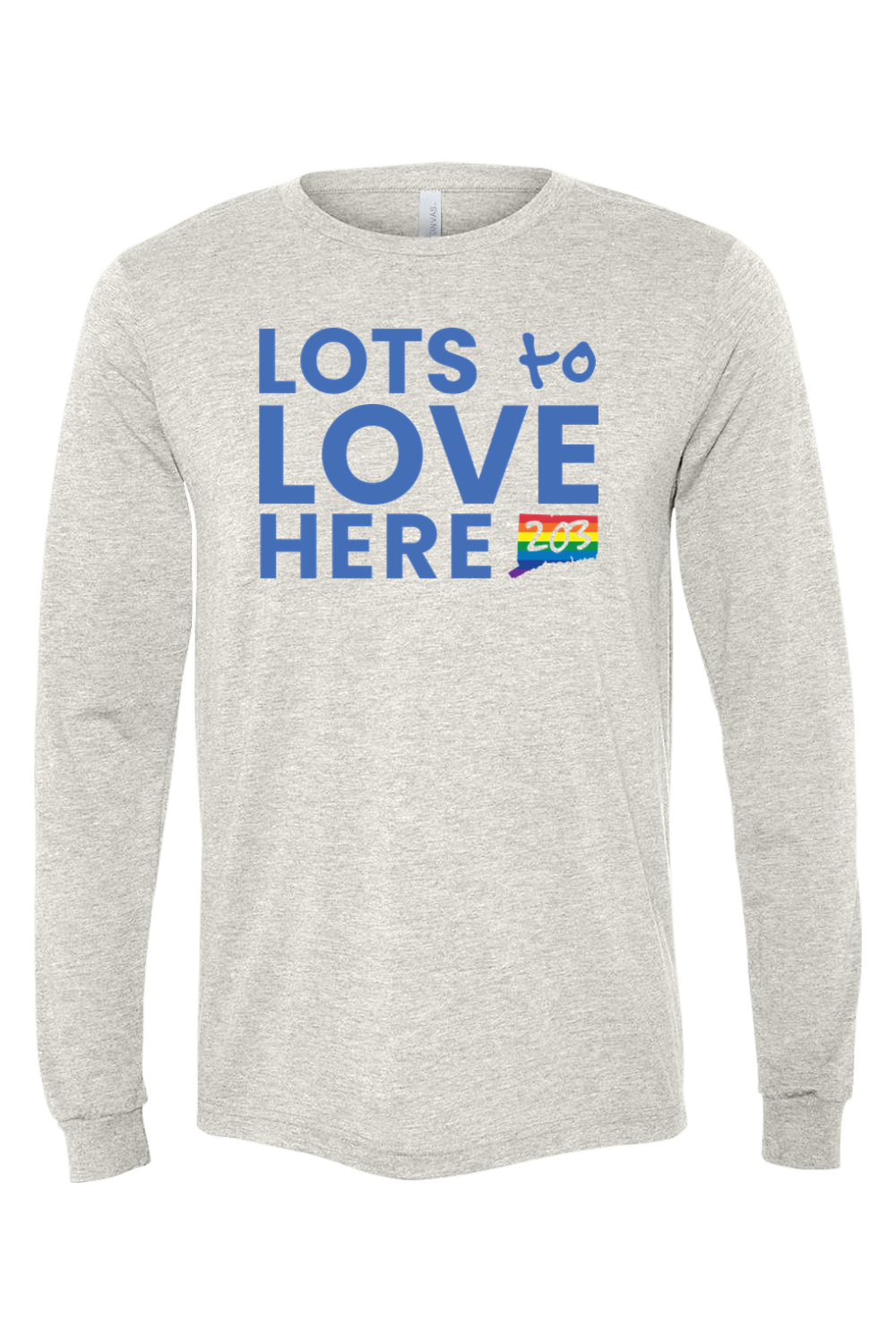 Connecticut - Lots to Love Here - BELLA + CANVAS Unisex Long Sleeve Tee