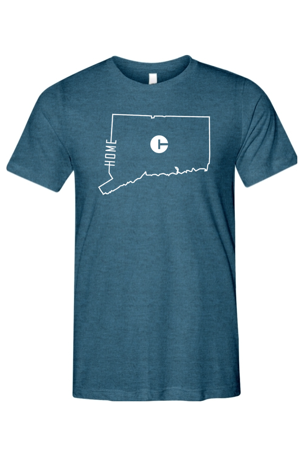 Connecticut - State Outline Home - Bella + Canvas Short Sleeve Tee