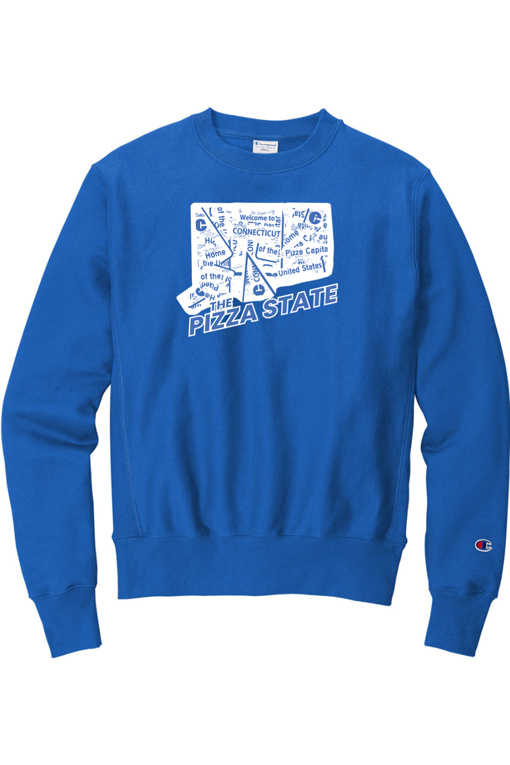 Connecticut - The Pizza State - Champion Crewneck Sweatshirt