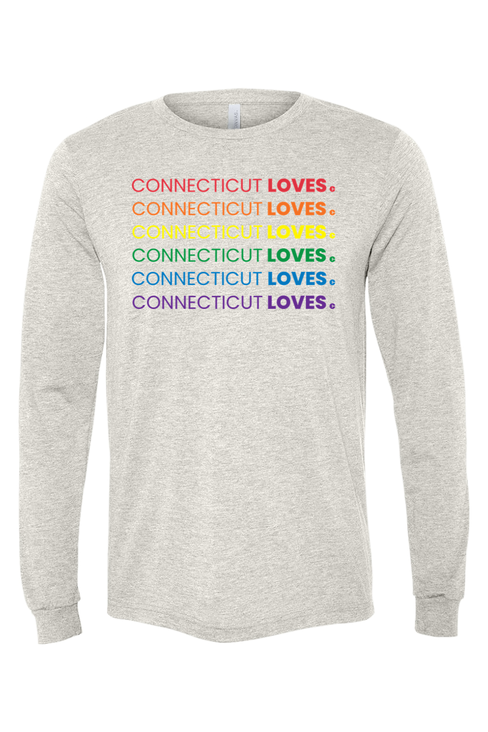 Connecticut - Loves - BELLA + CANVAS Unisex  Long Sleeve Tee
