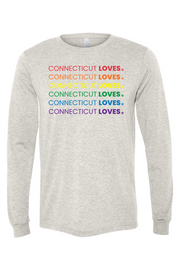 Connecticut - Loves - BELLA + CANVAS Unisex  Long Sleeve Tee