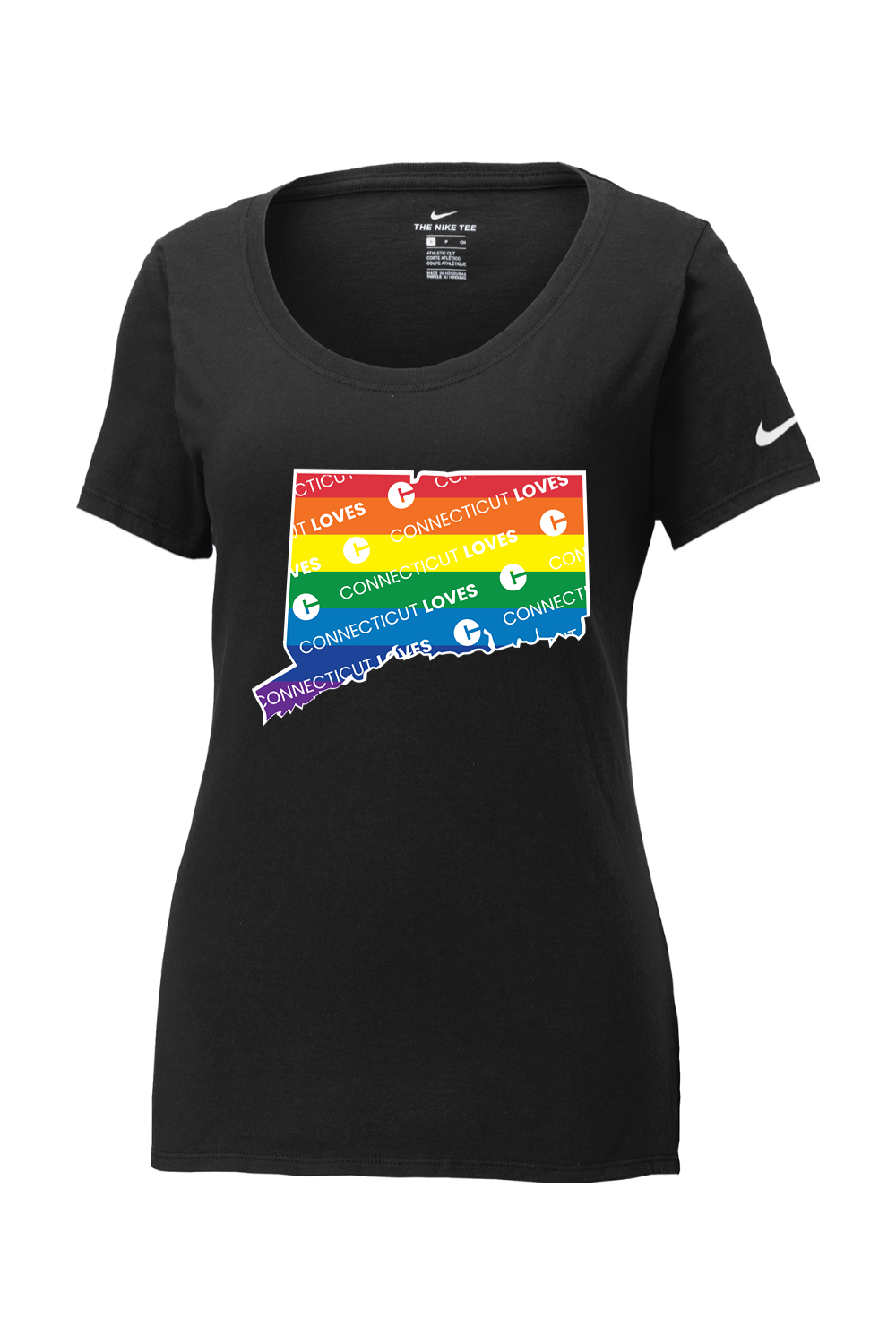 Connecticut - State Logo - Nike Ladies Core Cotton Tee