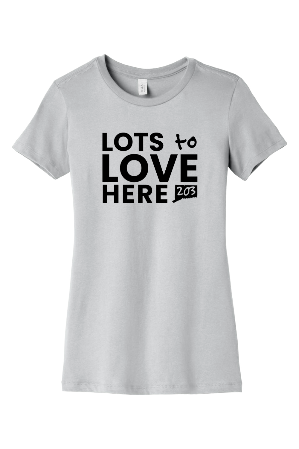 Connecticut - Lots to Love Here - BELLA+CANVAS Women’s Slim Fit Tee