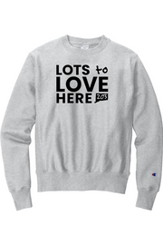 Connecticut - Lota to Love Here - Champion Crewneck Sweatshirt