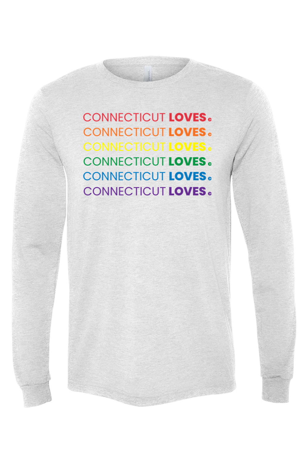 Connecticut - Loves - BELLA + CANVAS Unisex  Long Sleeve Tee