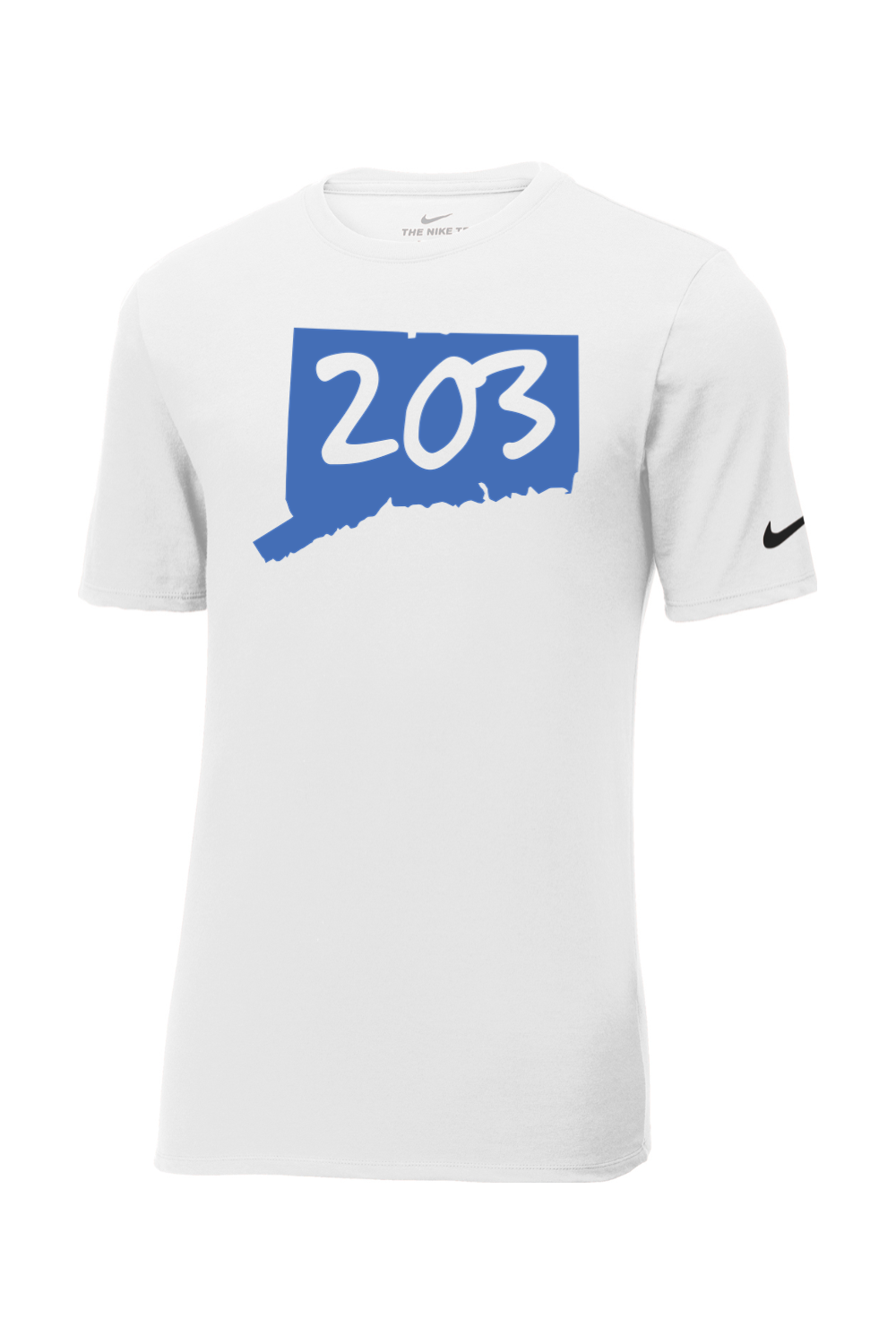 Connecticut - Area Code - Nike Core Cotton Tee