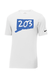 Connecticut - Area Code - Nike Core Cotton Tee