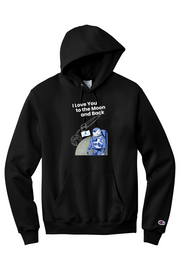 Connecticut - Moon & Back - Champion Hooded Sweatshirt