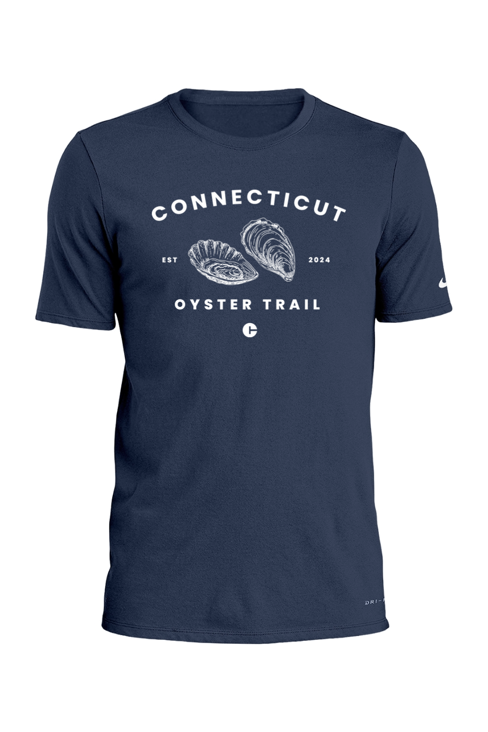 Connecticut - Oyster Trail - Nike Dri-FIT Cotton/Poly Tee
