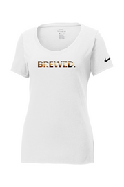 Connecticut - Brewed - Nike Ladies Core Cotton Tee