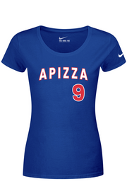 Connecticut - Apizza - Nike Ladies Dri-FIT Cotton/Poly Tee