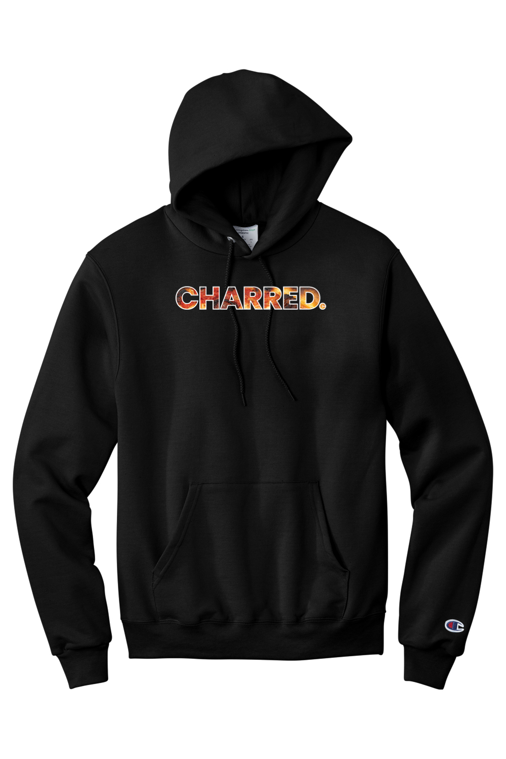 Connecticut - Charred - Champion Hooded Sweatshirt