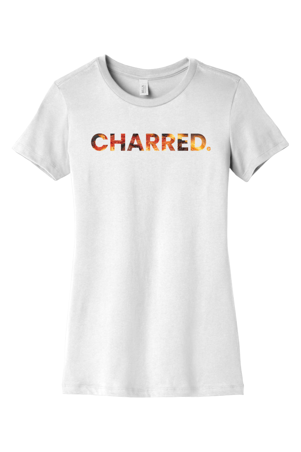 Connecticut - Charred - BELLA+CANVAS Women’s Slim Fit Tee
