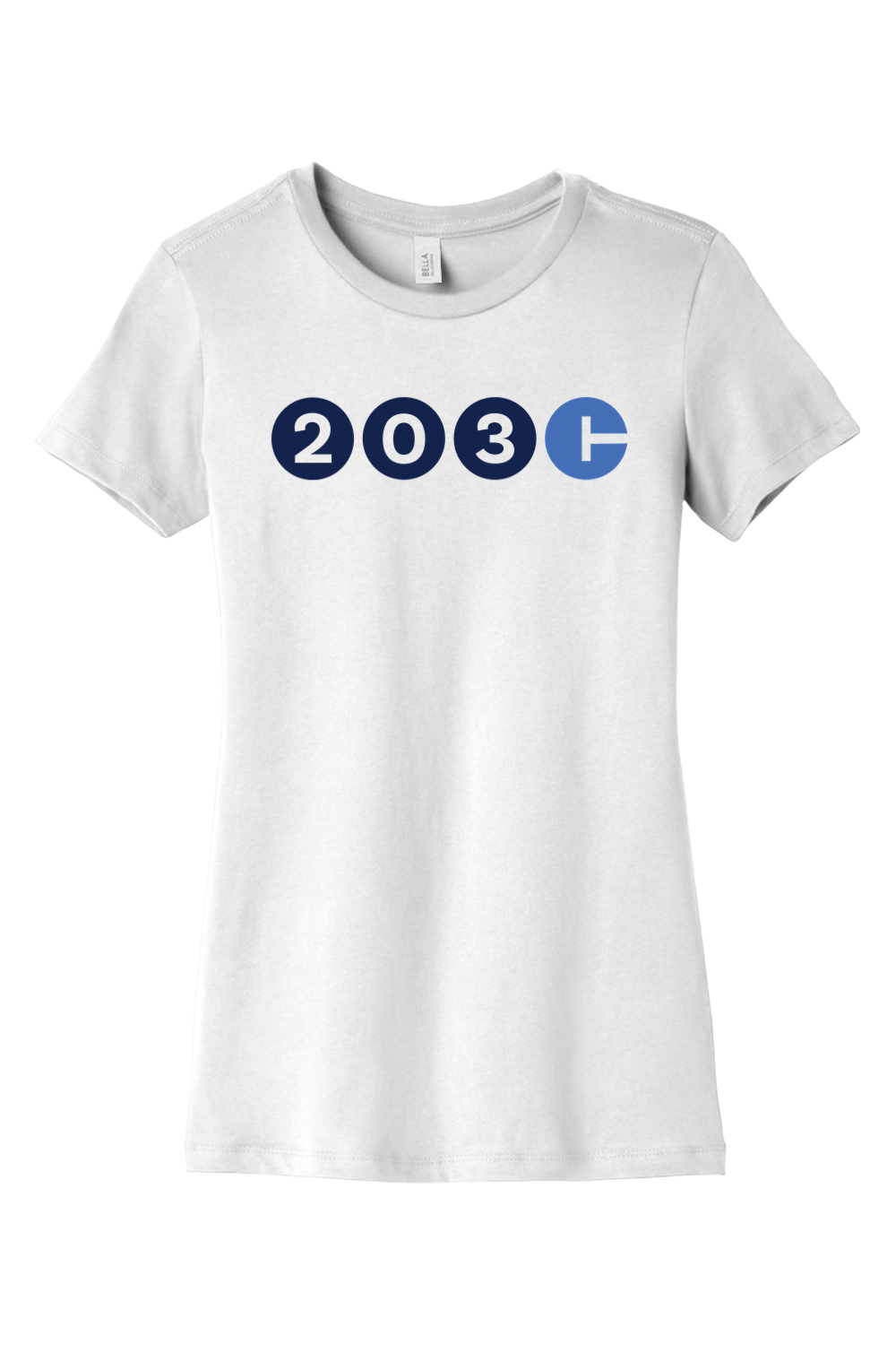 Connecticut - Area Code - BELLA+CANVAS Women’s Slim Fit Tee