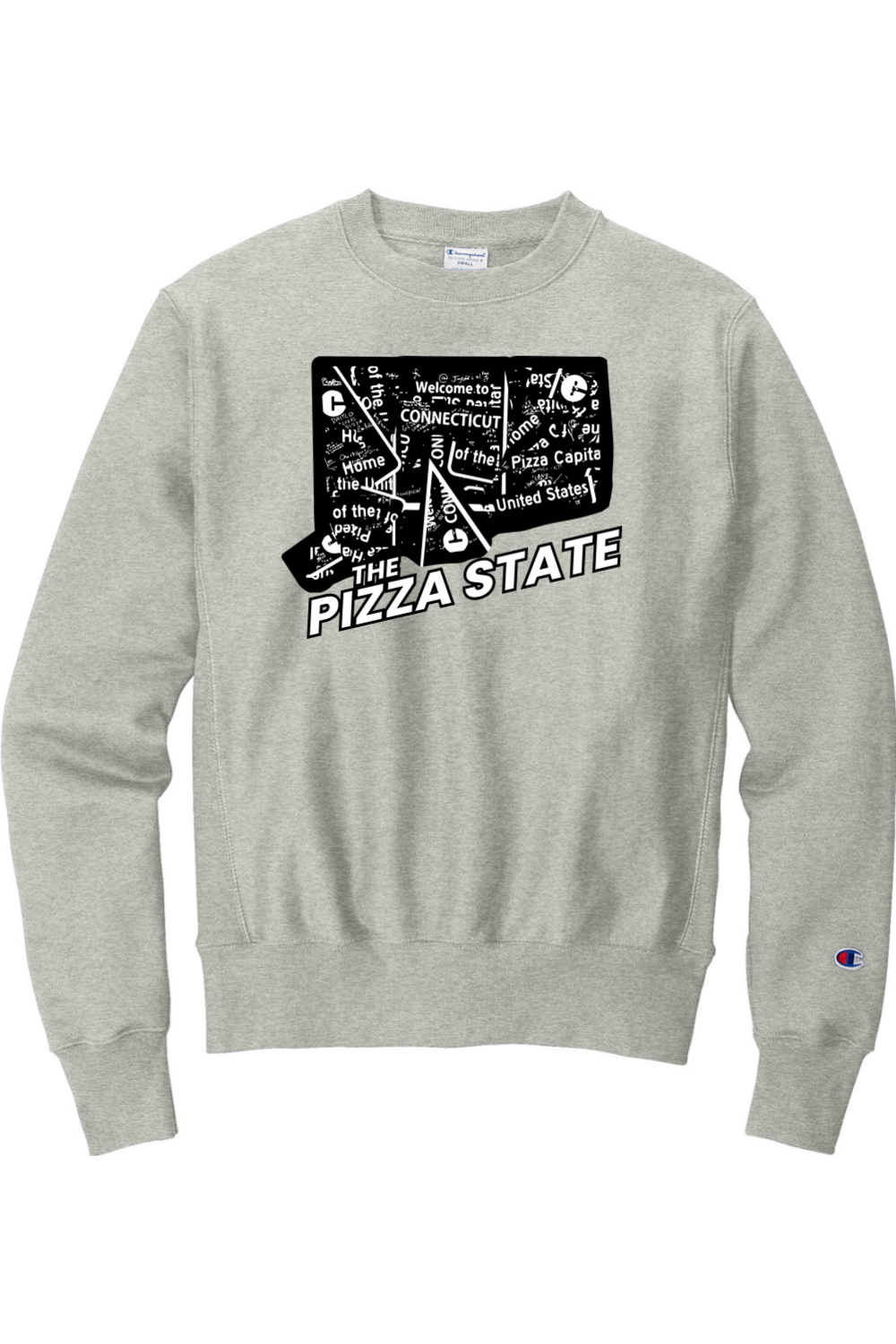 Connecticut - The Pizza State - Champion Crewneck Sweatshirt
