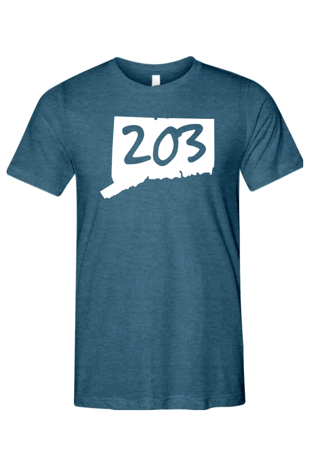 Connecticut - Area Code - Bella + Canvas Short Sleeve Tee