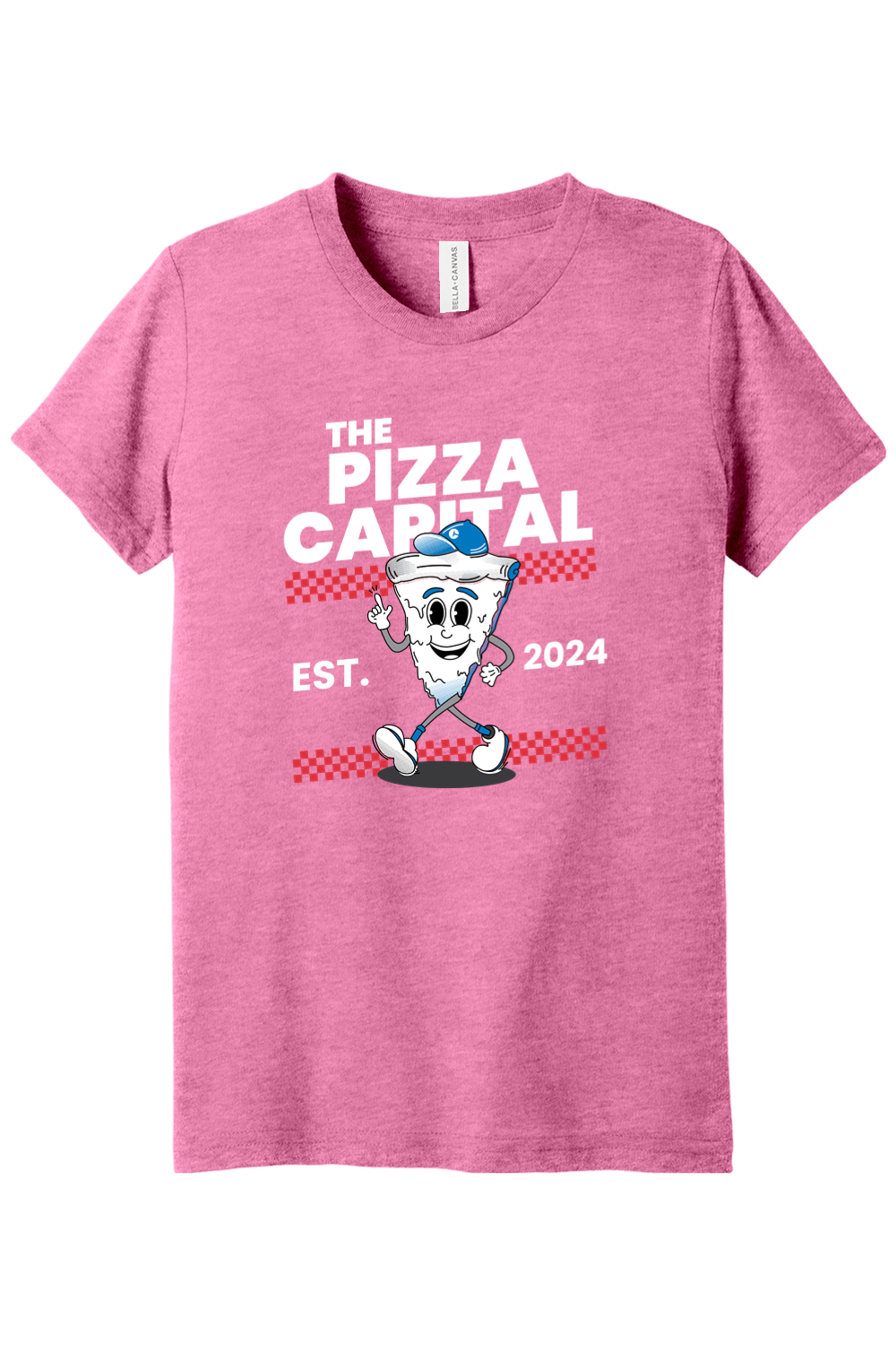 Connecticut - The Pizza Capital - Youth BELLA+CANVAS Short Sleeve Tee