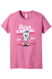 Connecticut - The Pizza Capital - Youth BELLA+CANVAS Short Sleeve Tee