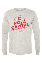 Connecticut - Pizza Capital - BELLA + CANVAS Unisex Long Sleeve Tee