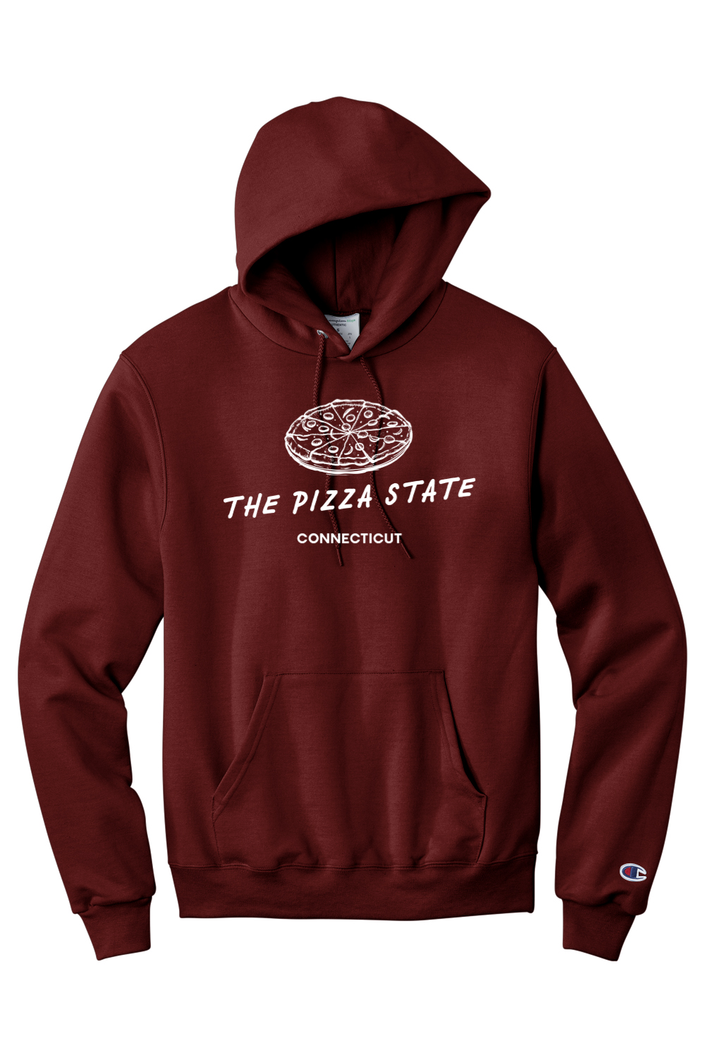 Connecticut - The Pizza Street - Champion Hooded Sweatshirt