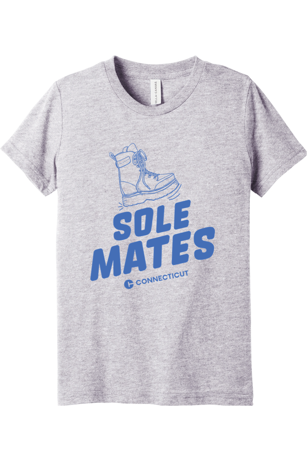 Connecticut - Sole Mates - Youth BELLA+CANVAS Short Sleeve Tee