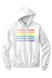 Connecticut - Loves - Champion Hooded Sweatshirt