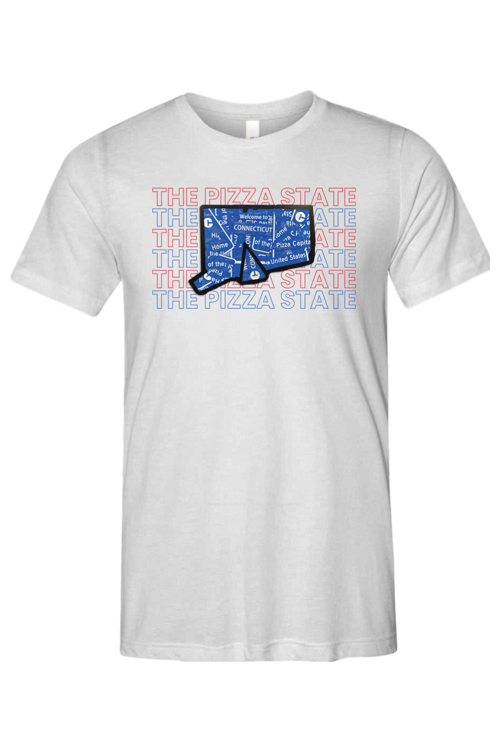 Connecticut - Pizza State - Bella + Canvas Short Sleeve Tee