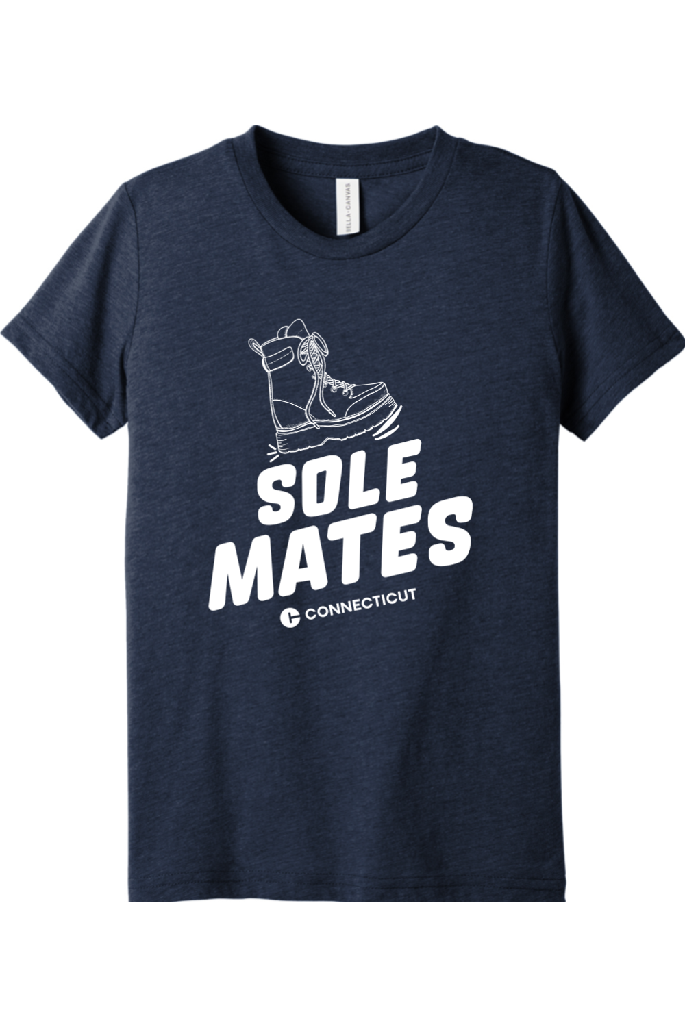 Connecticut - Sole Mates - Youth BELLA+CANVAS Short Sleeve Tee