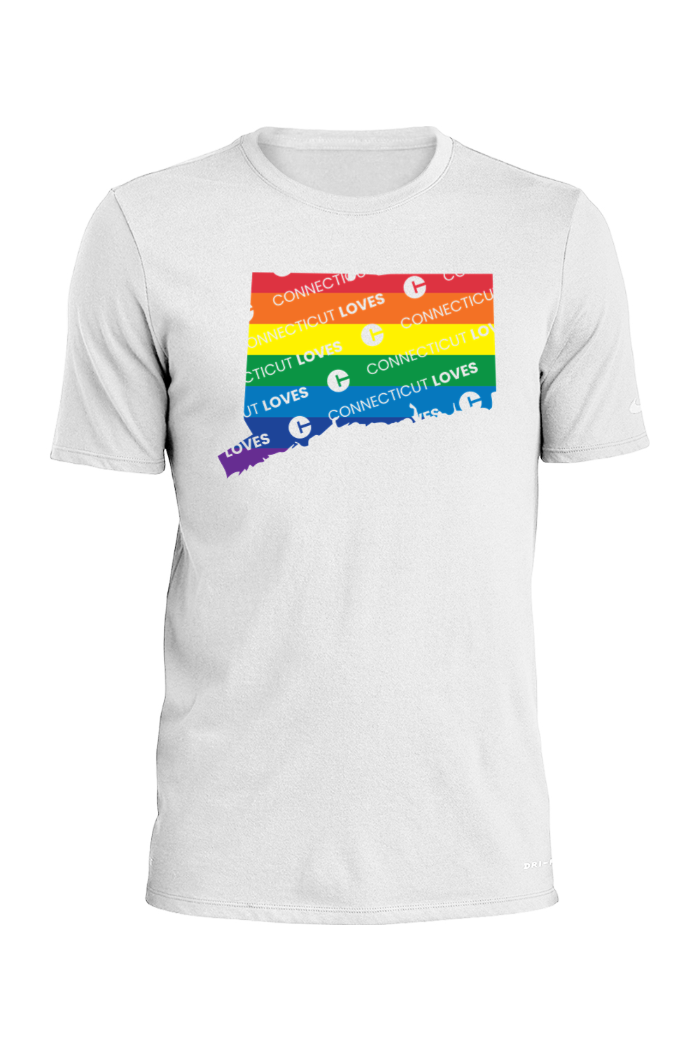 Connecticut - Pride - Nike Dri-FIT Cotton/Poly Tee