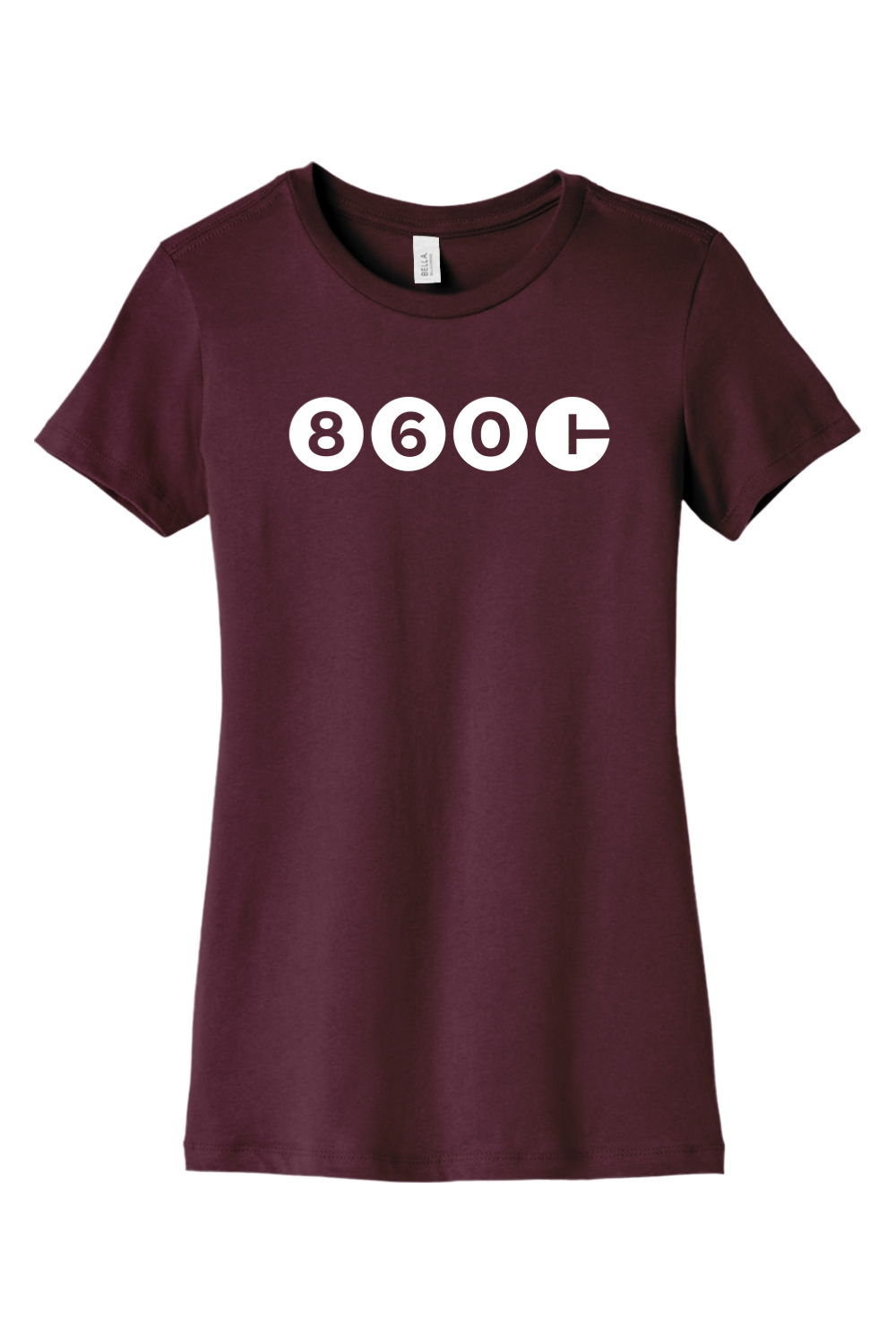 Connecticut - Area Code - BELLA+CANVAS Women’s Slim Fit Tee