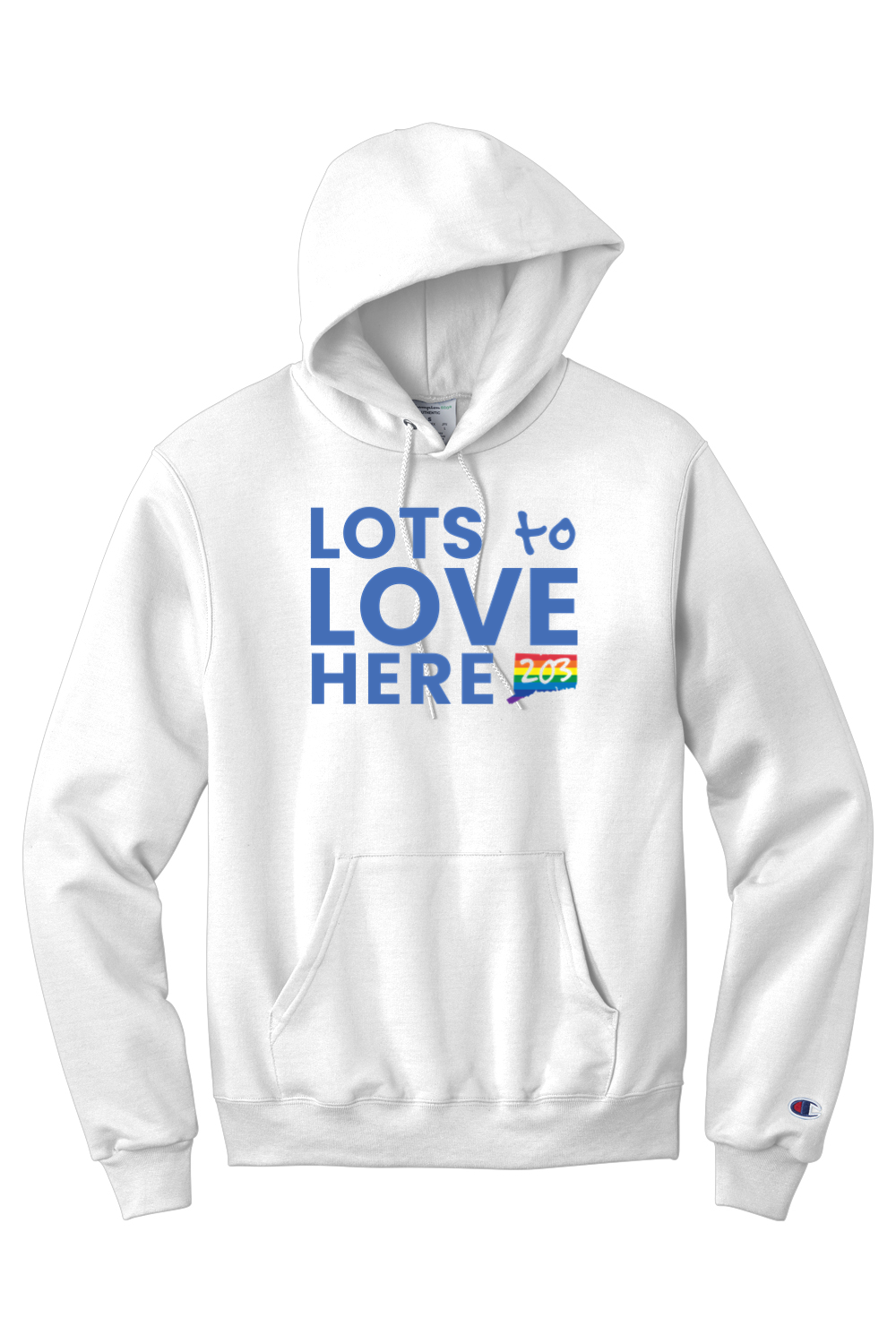 Connecticut - Lots to Love Here - Champion Hooded Sweatshirt