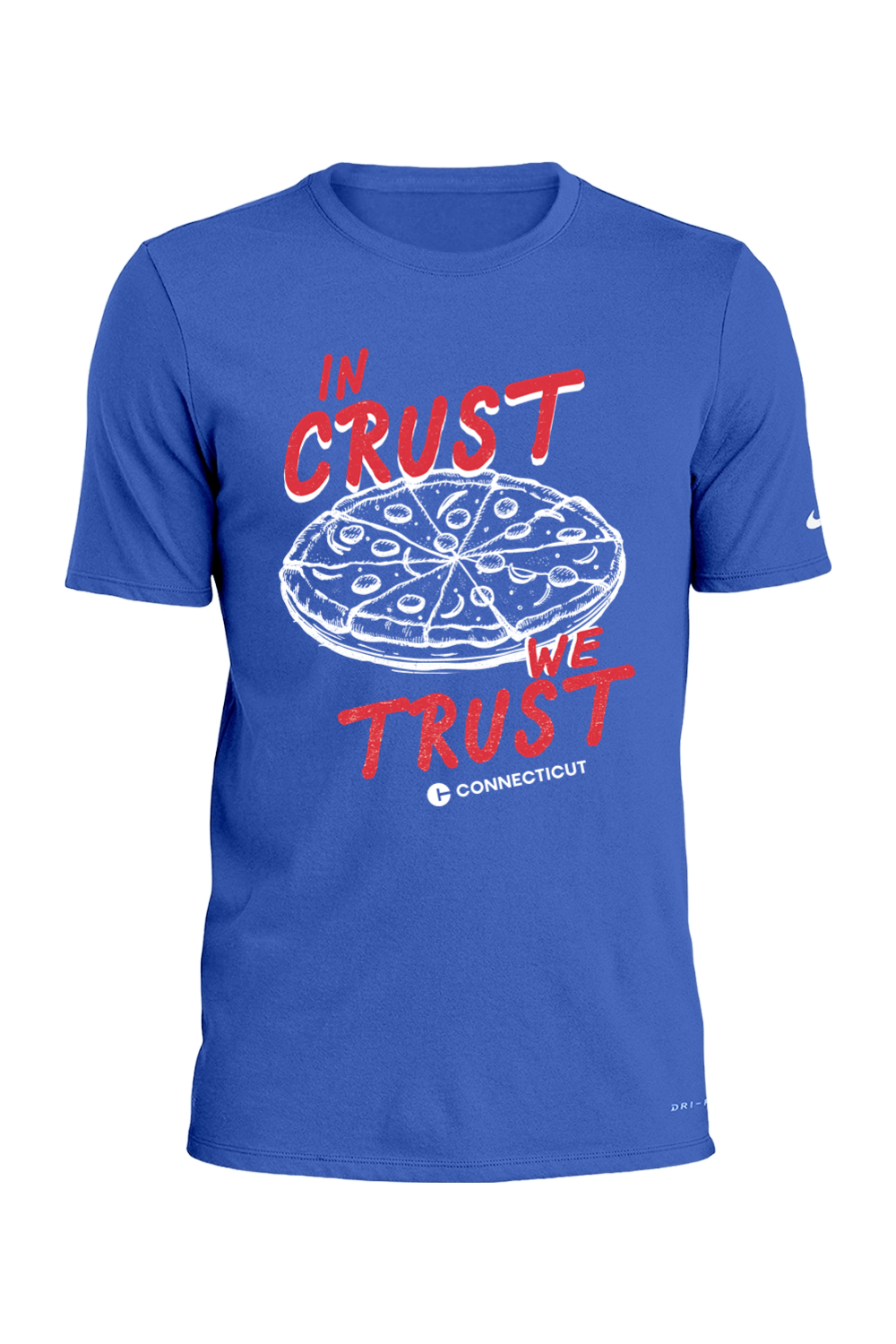Connecticut - In Trust We Trust - Nike Dri-FIT Cotton/Poly Tee