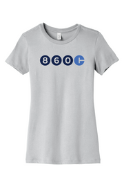 Connecticut - Area Code - BELLA+CANVAS Women’s Slim Fit Tee