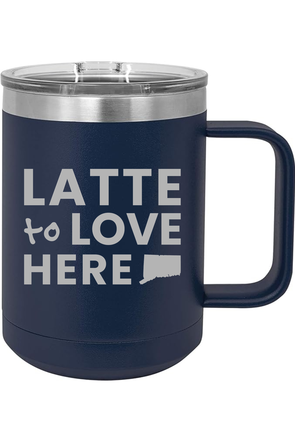 Connecticut - Latte to Love - 15oz Insulated Coffee Mug