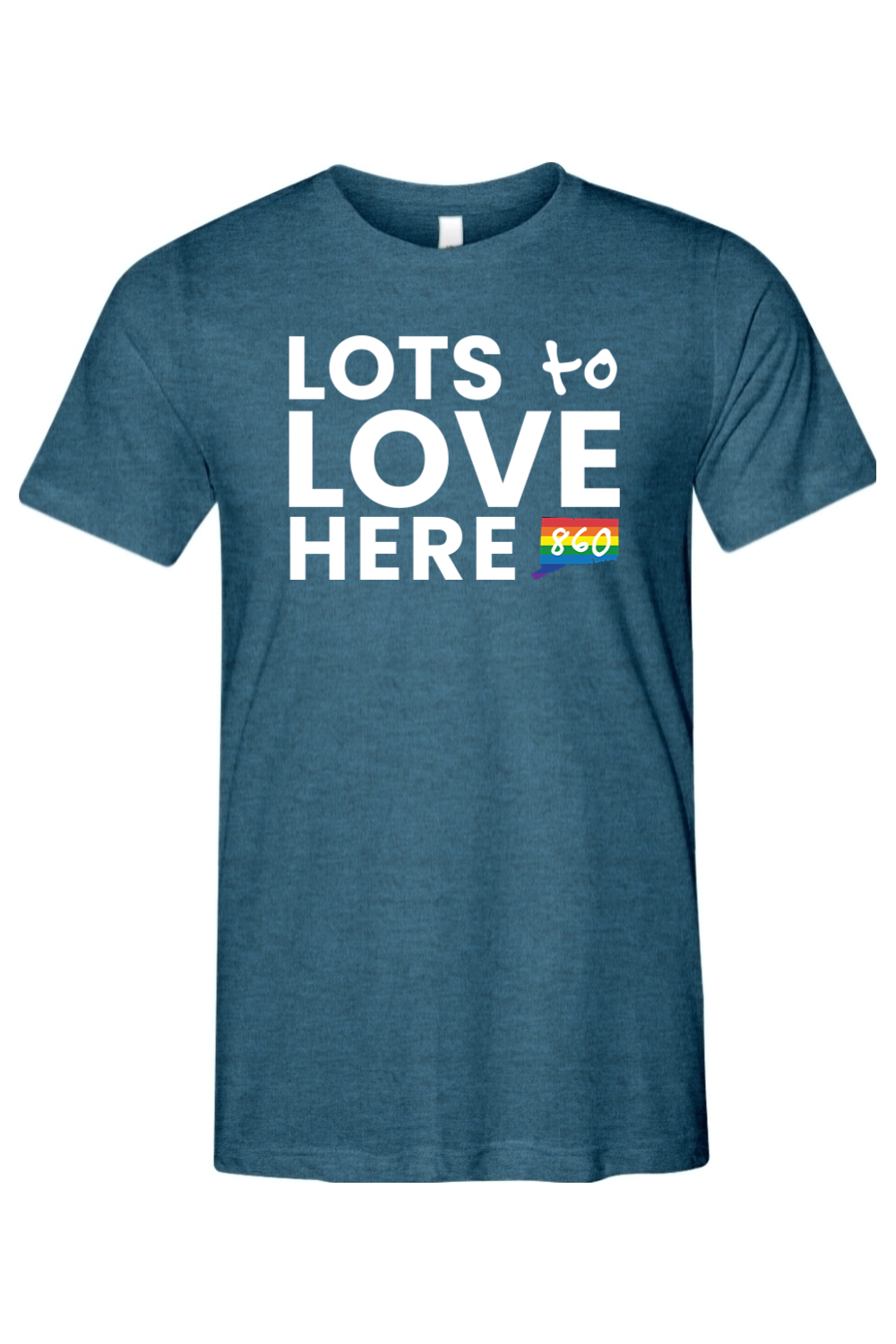 Connecticut - Lots to Love Here - Bella + Canvas Triblend Short Sleeve Tee