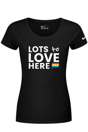 Connecticut - Lots to Love Here - Nike Ladies Dri-FIT Cotton/Poly Tee
