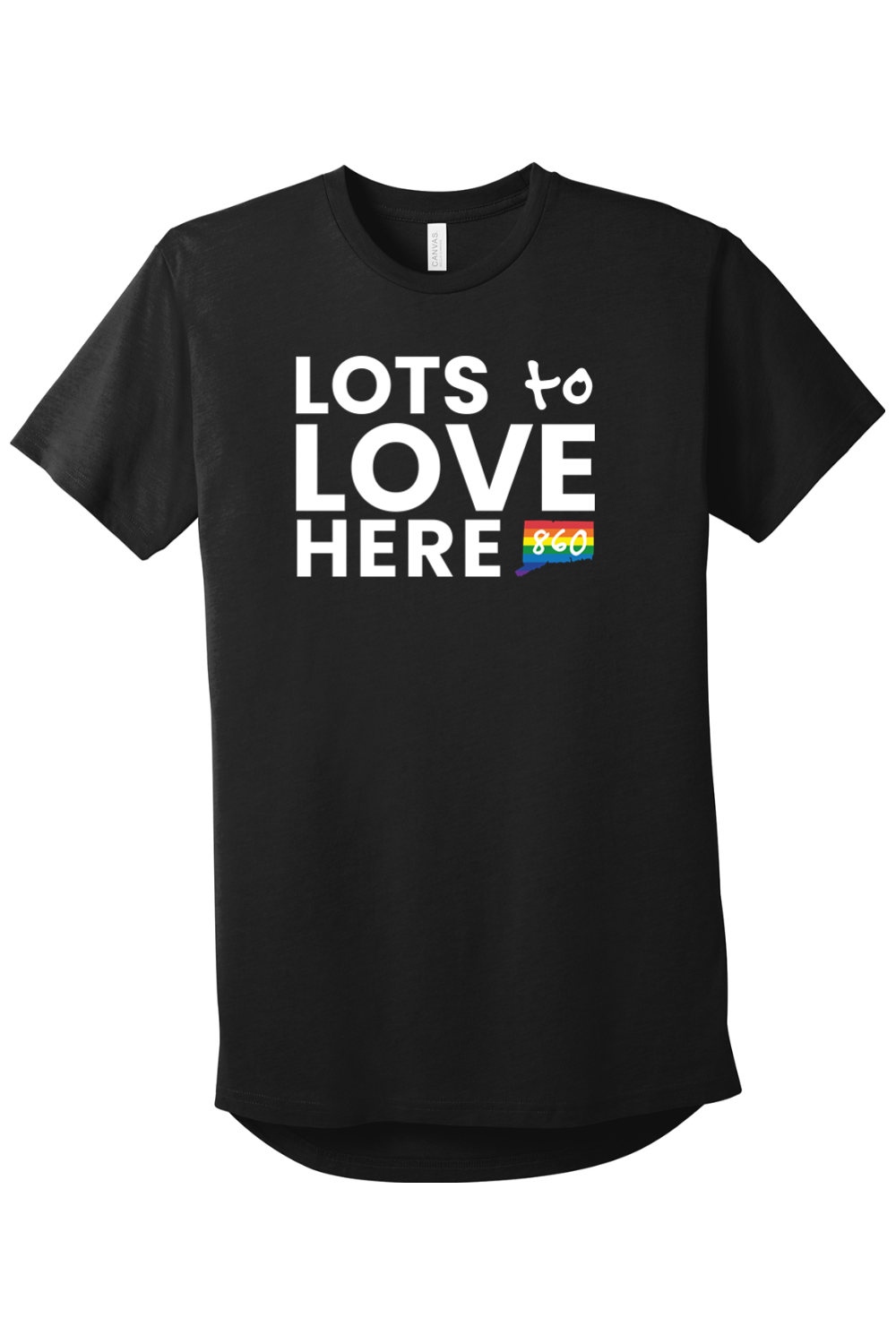 Connecticut - Lots to Love Here - BELLA+CANVAS Men’s Long Body Urban Tee