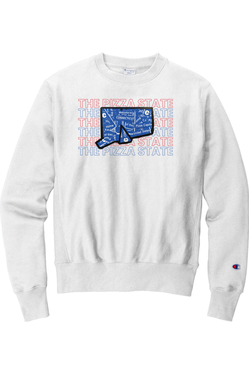 Connecticut - Pizza State - Champion Crewneck Sweatshirt