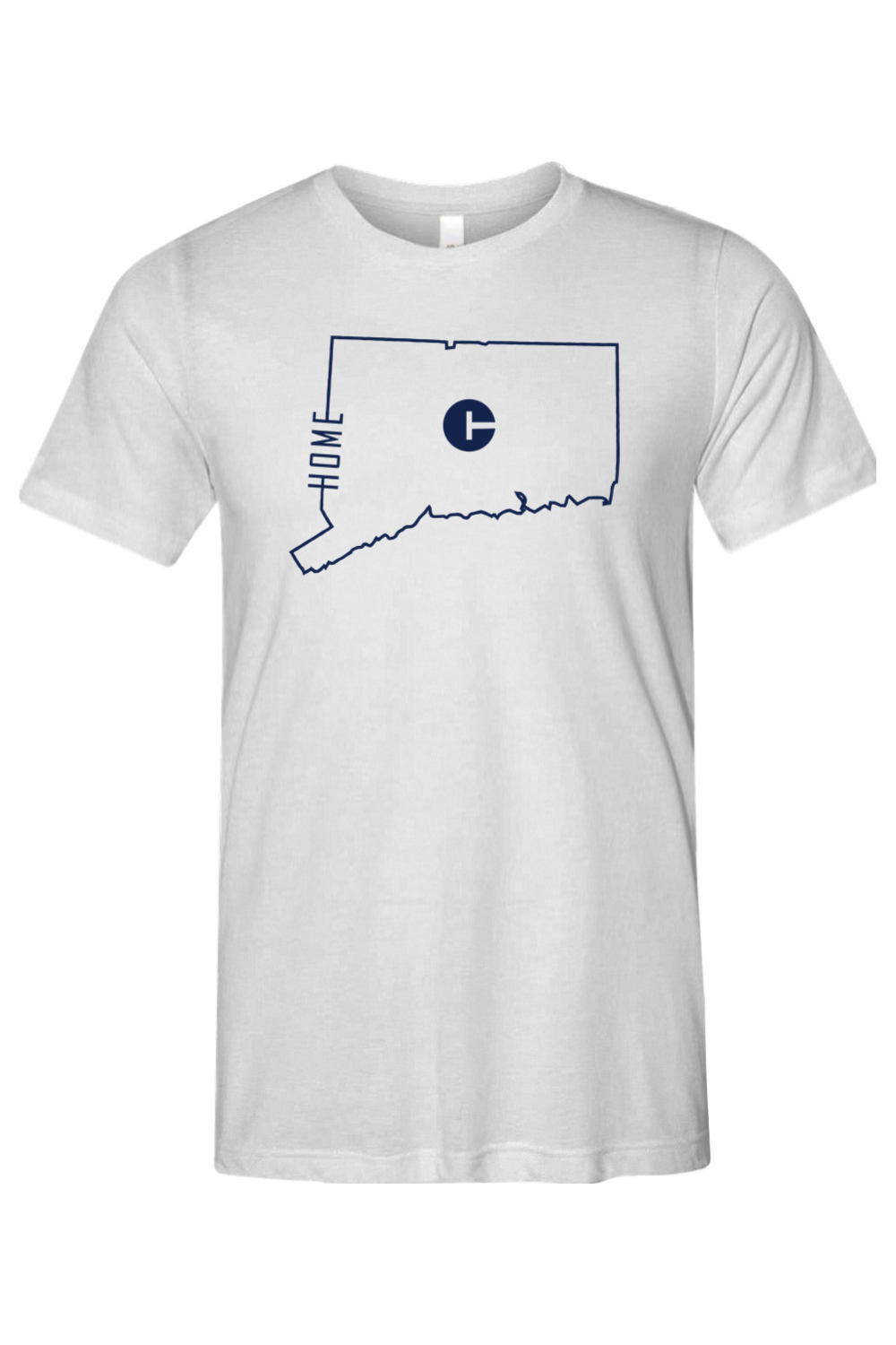 Connecticut - Home State Outline - Bella + Canvas Short Sleeve Tee