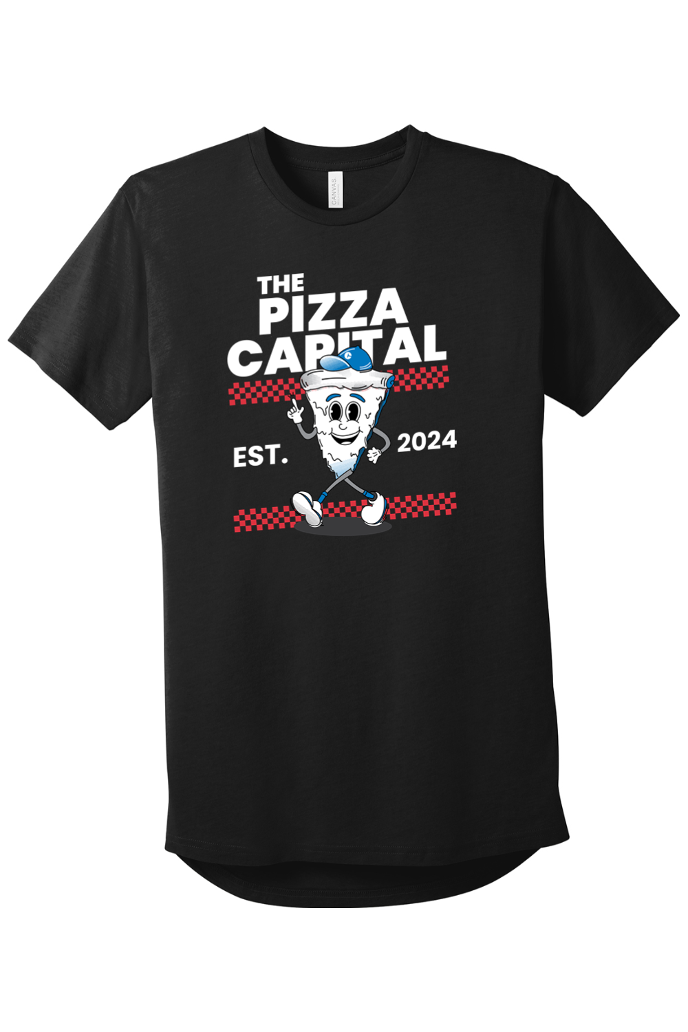 Connecticut - The Pizza Capital - BELLA+CANVAS Men’s Long Body Urban Tee