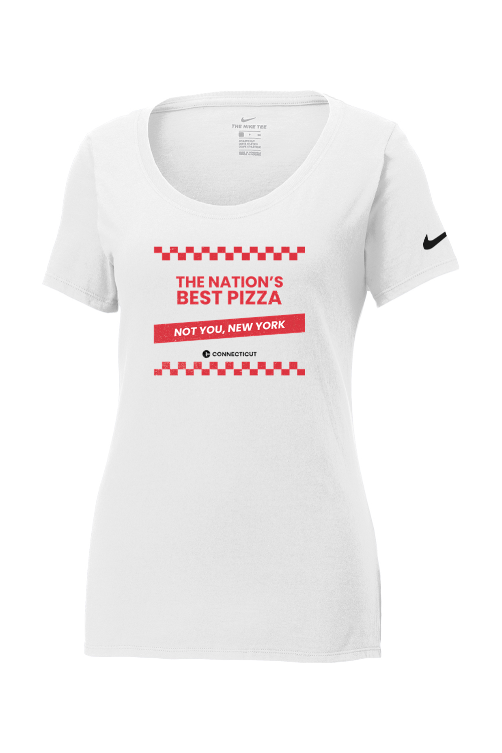 Connecticut - The Nation's Best Pizza - Nike Ladies Core Cotton Tee